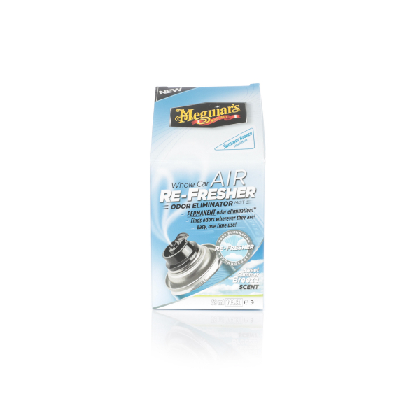Meguiar's Whole Car Air Refresher Odour Eliminator Spray, Sweet Summer  Breeze Scent, 57-g