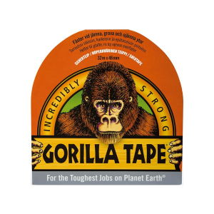 Vävtejp Gorilla Tape, Silver, 38 m x 48 mm