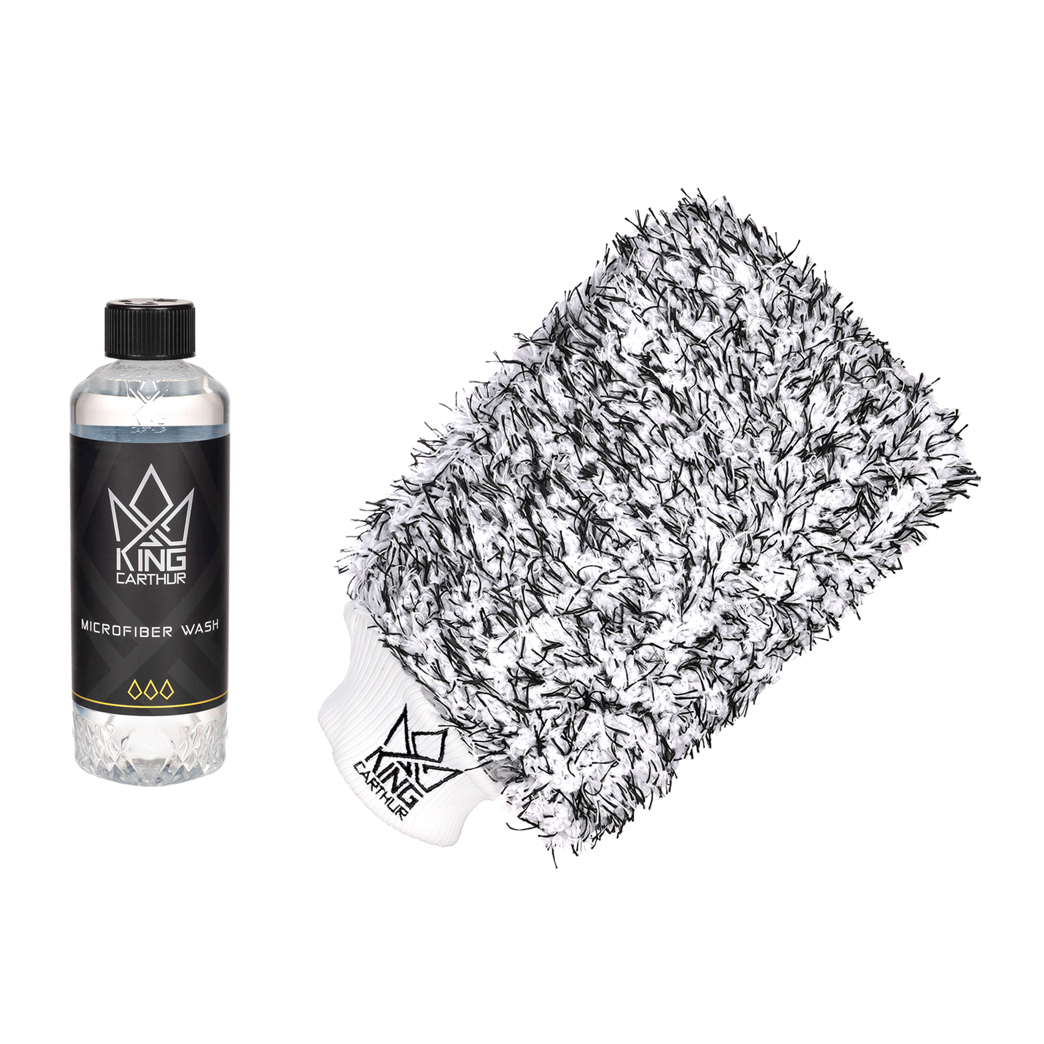 Vaskehanske King Carthur Premium Microfiber Wash Mitt, Vaskehanske + KC Microfiber Wash