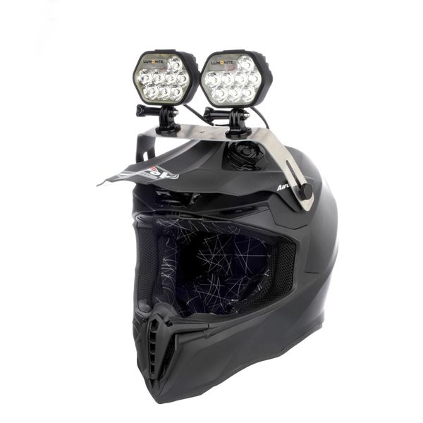 Snowmobile light/helmet light LUMONITE Leader - 6838 lm / Rechargeable, 2 x light+battery+bracket afbeelding 1