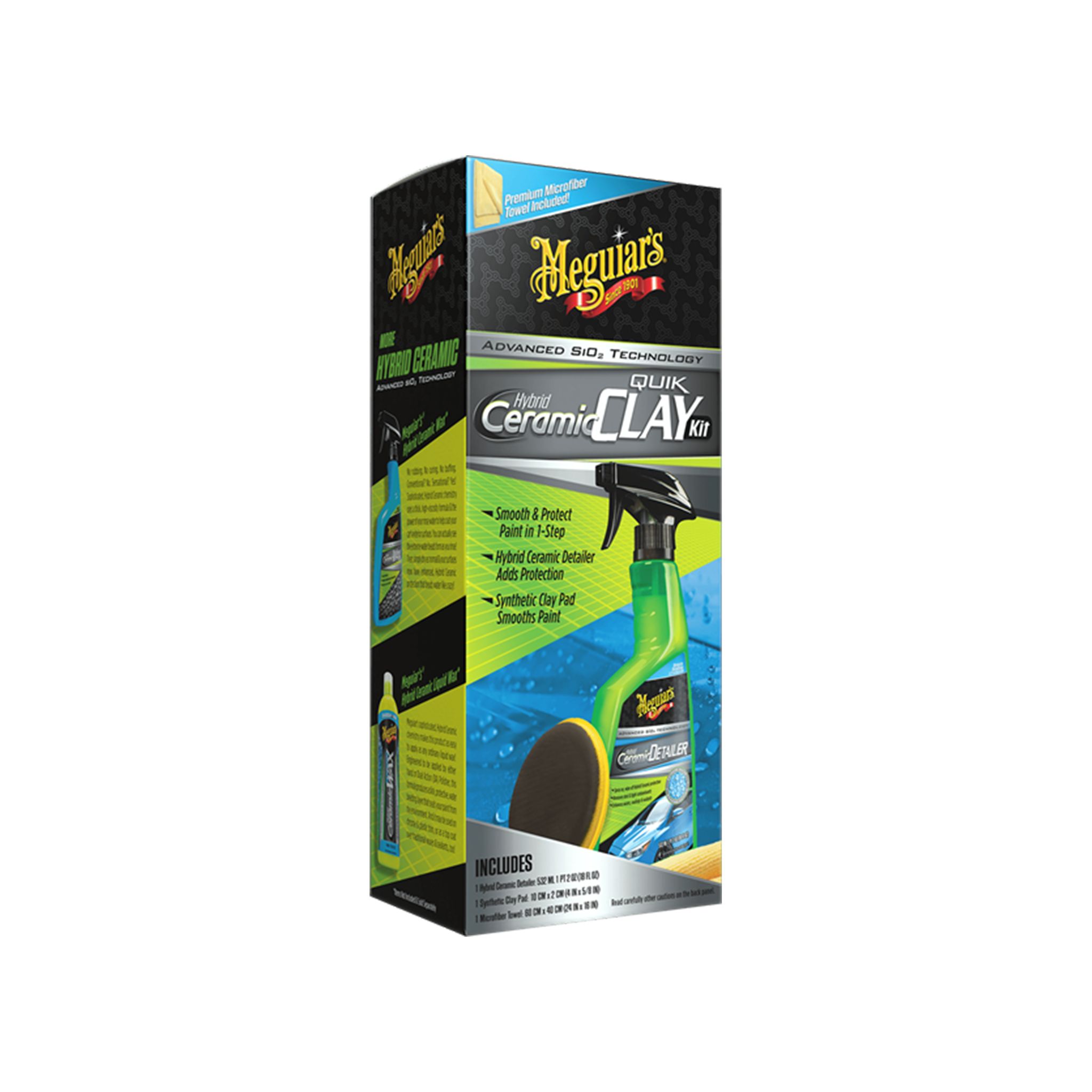 Savi Meguiars Hybrid Ceramic Clay Kit,