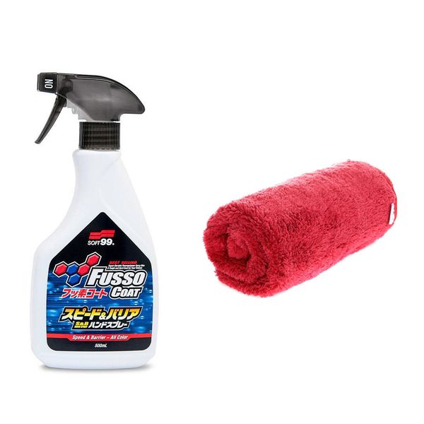 Quick Detailer Soft99 Fusso Coat Speed&Barrier Hand Spray, 500 ml, Vaha + Kiillotusliina