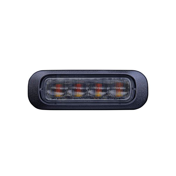 Varsellys / Strobelys STRANDS Dark Knight Strobe light 4LED - 12/24V / 10W / 95 mm, Mørk linse