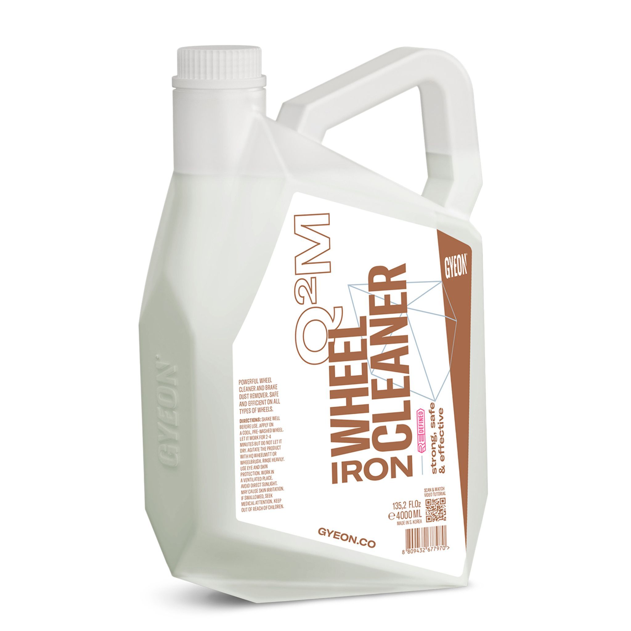 Felgrengjøring Gyeon Q²M Iron WheelCleaner Redefined, 4000 ml / Dunk