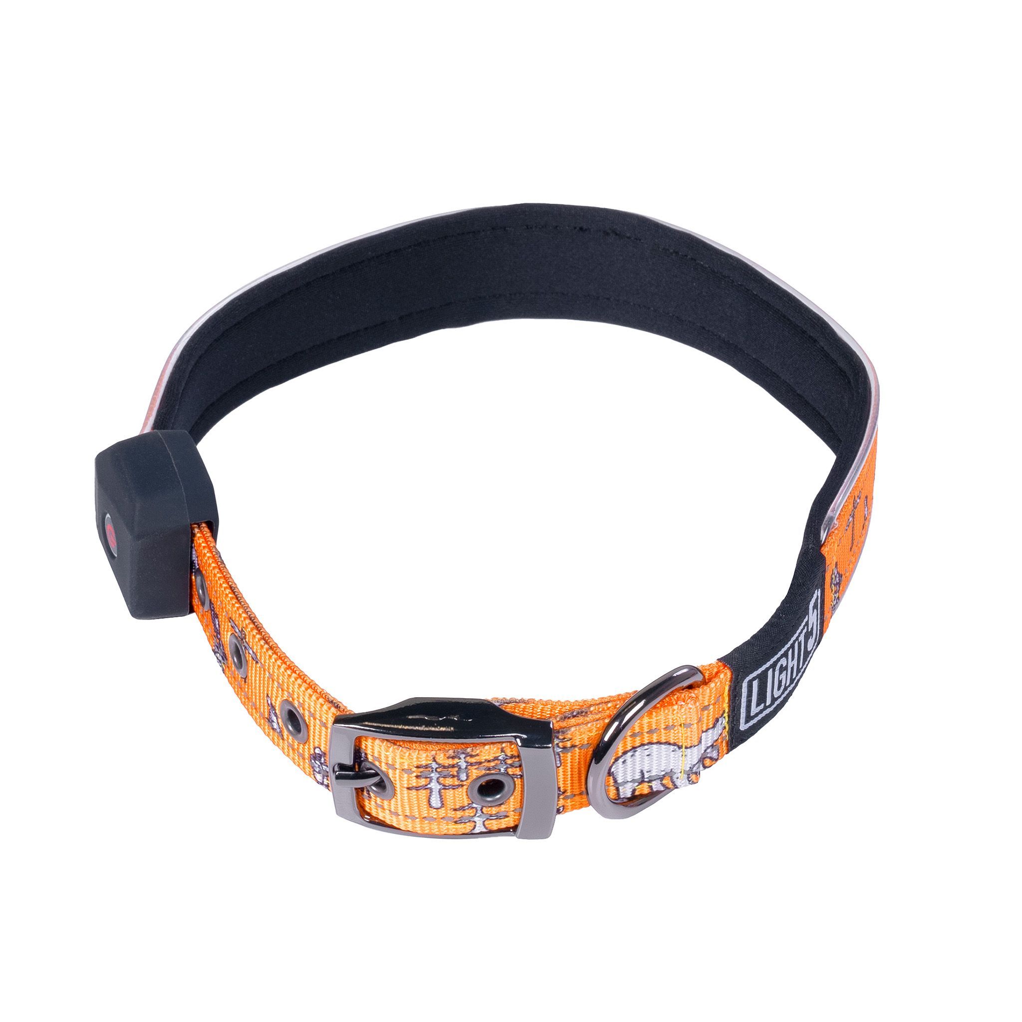 Läs mer om Hundhalsband Light5 Doggo Led Collar, Orange, M