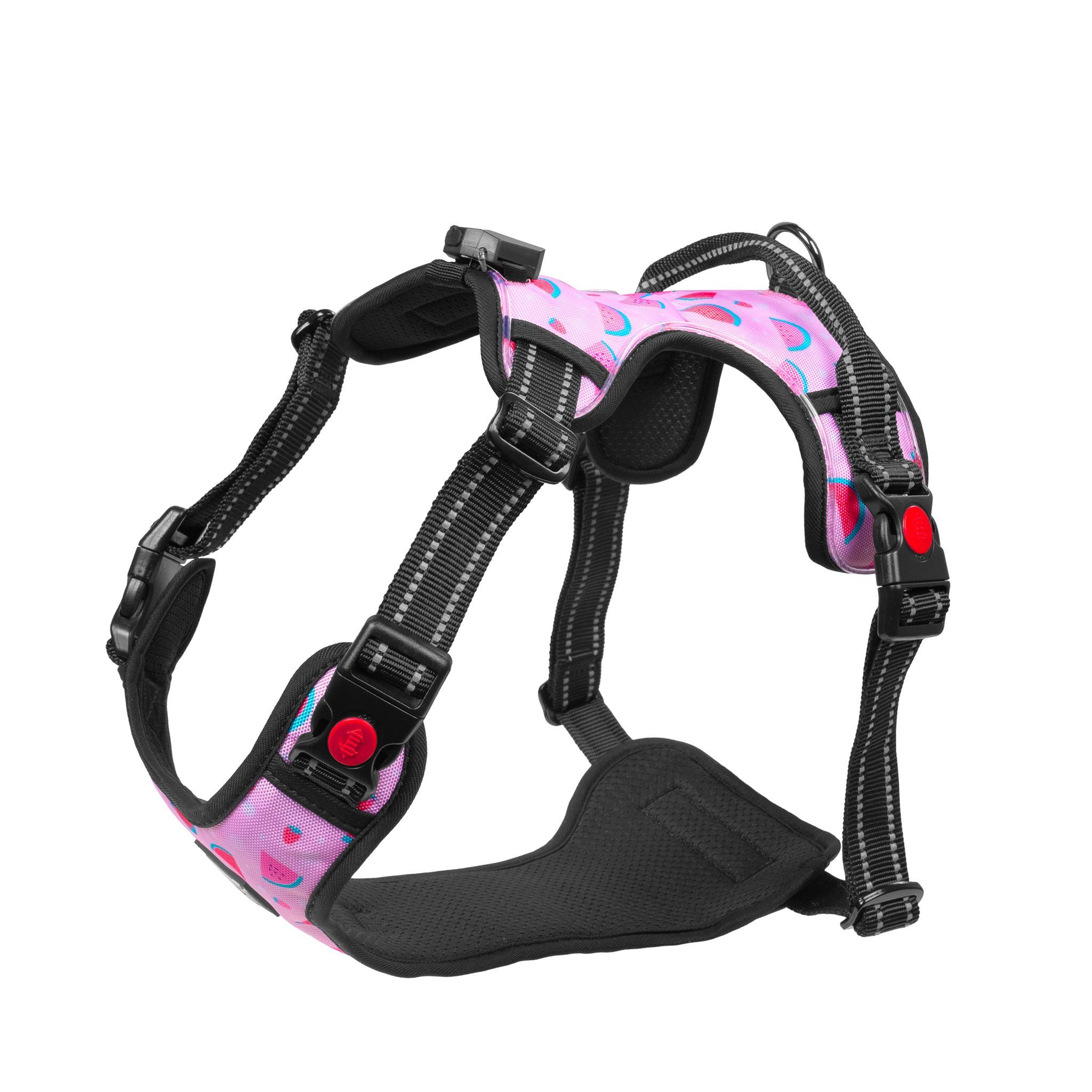 Läs mer om Sele Light5 Doggo LED Harness, Pink, XL