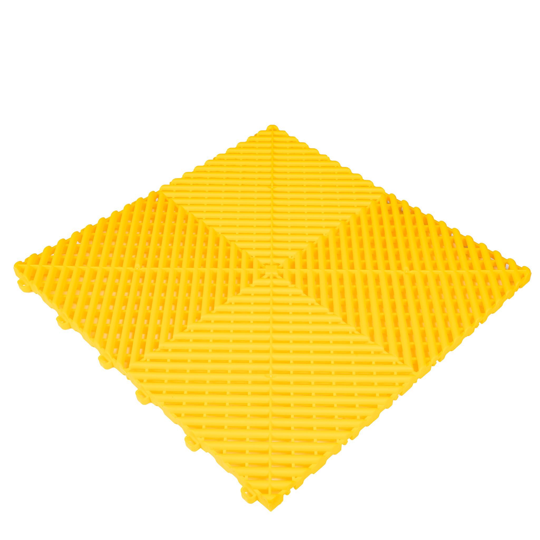 Lattialaatta Dr Dirt Garage Plaza HD (1,92 m²), Keltainen, 1.92 m² (12 laattaa)