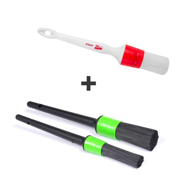 Rengöringsborste kit CAR5 Allround Brush Kit, CAR5 Brush Kit + Soft99 Exterior Brush