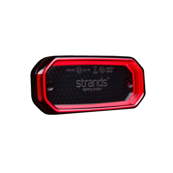 Marker light STRANDS FOR9T Scale - 12/24V / 3.5W / 116 mm, Red afbeelding 1