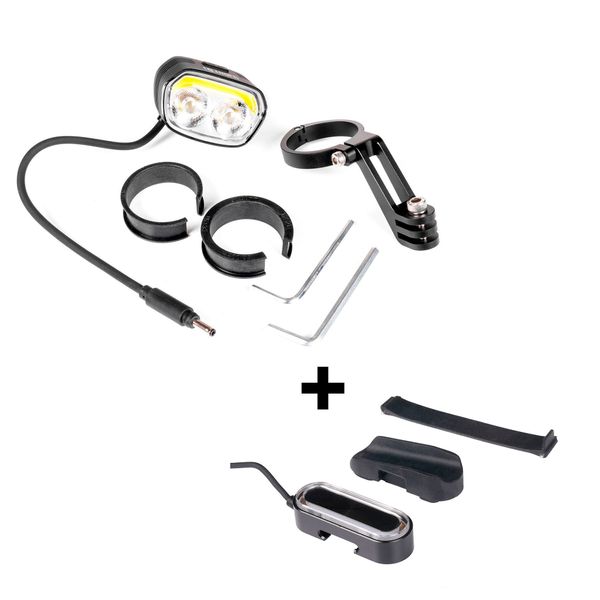 Lamppaket för elcykel LIGHT5, Shimano