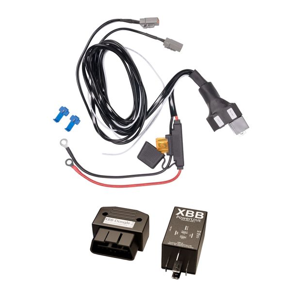Ekstralysrelé XBB - OBD Dongle & PowerUnit, Dongle & PowerUnit + Smart Button (Avleser, Relé og Knapp)