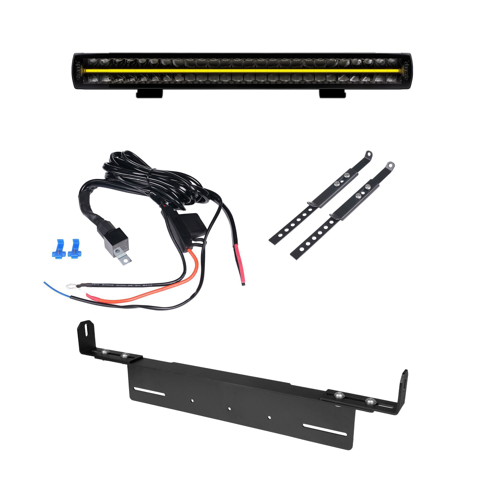 Lisävalo Strands Siberia XP DRC 22 - Kaareva / 56 cm / 184W, 1 kpl - Täydellinen setti uppoasennustelineellä | Alk. 479,90 €