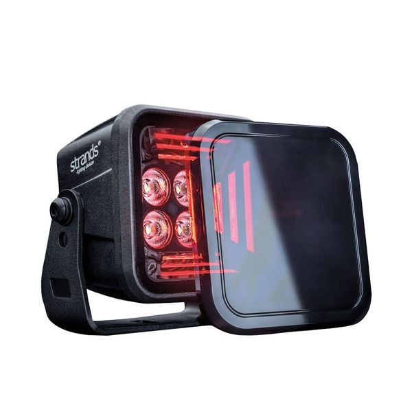 Work light Strands Dark Knight Fortex work light - 9 cm / 38W / Wide, Red afbeelding 1