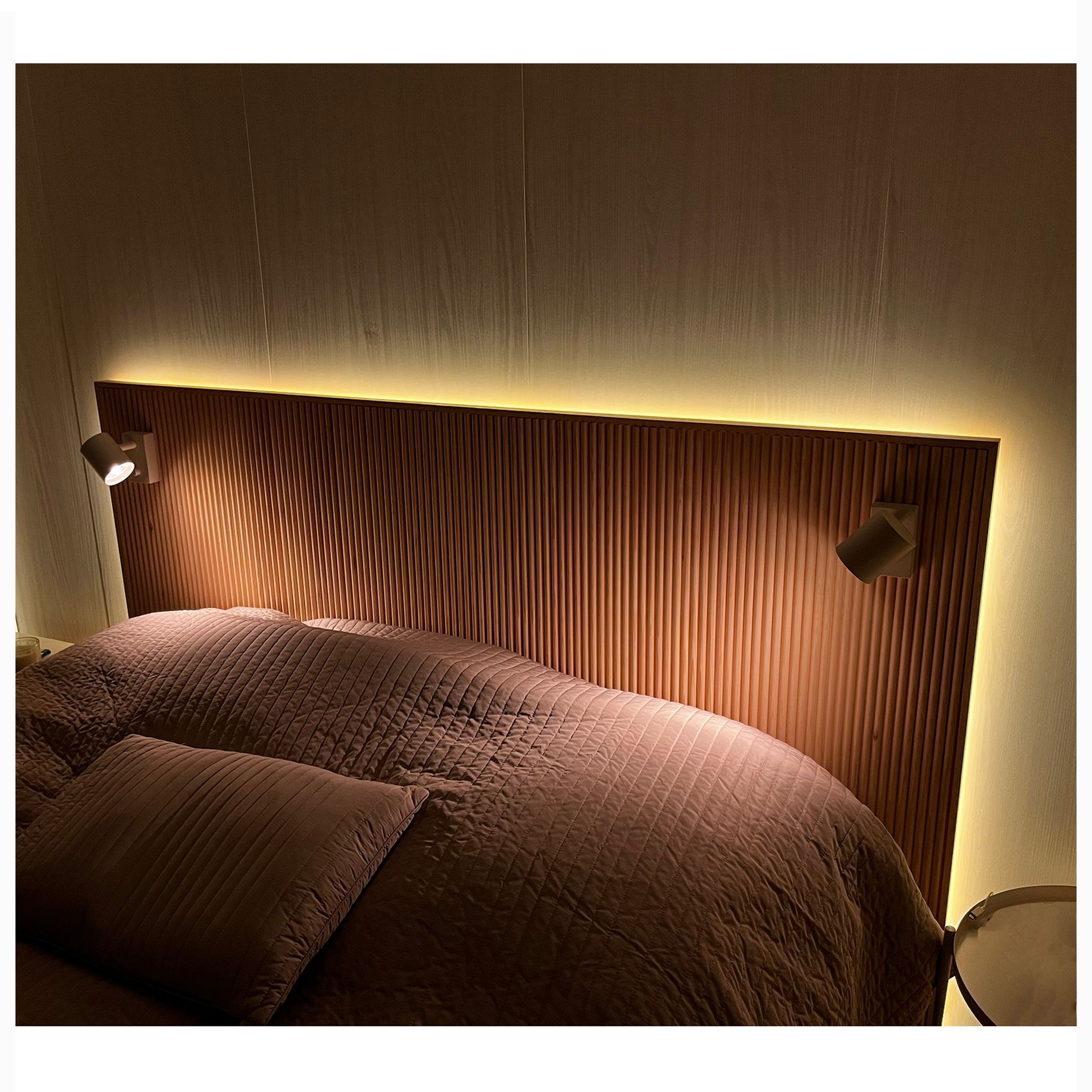 LED strip kit for bed AGGE - Complete kit, CCT / 500 cm