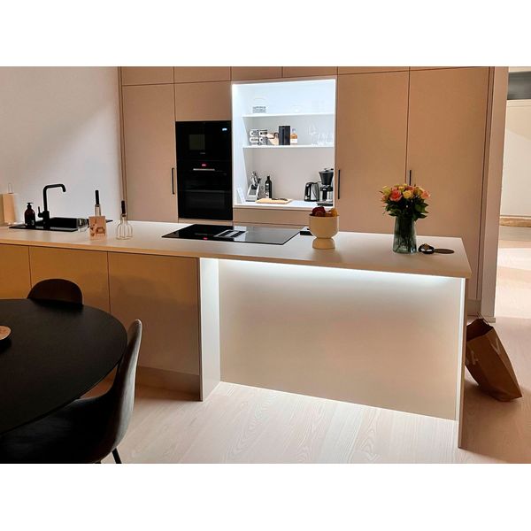 LED strip kit for furniture AGGE - White profile - Complete kit, 4000K / 200 cm afbeelding 1