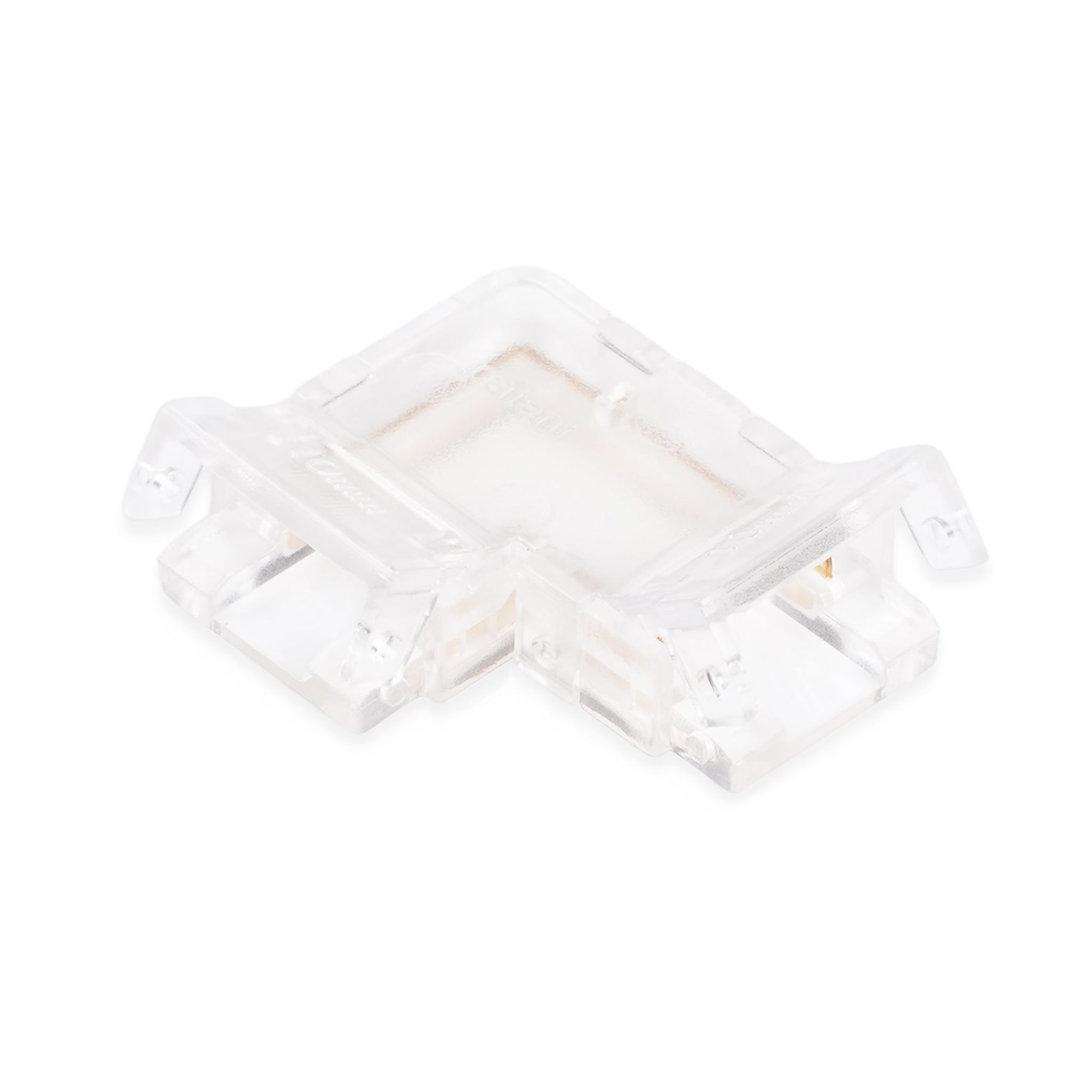 LED strip connector AGGE L-type Connector, For single color 10 mm strips afbeelding