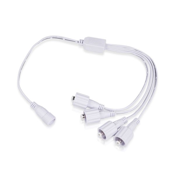 LED strip splitter cable AGGE, IP20/IP65, 4-branch for wet rooms (IP65) afbeelding 1