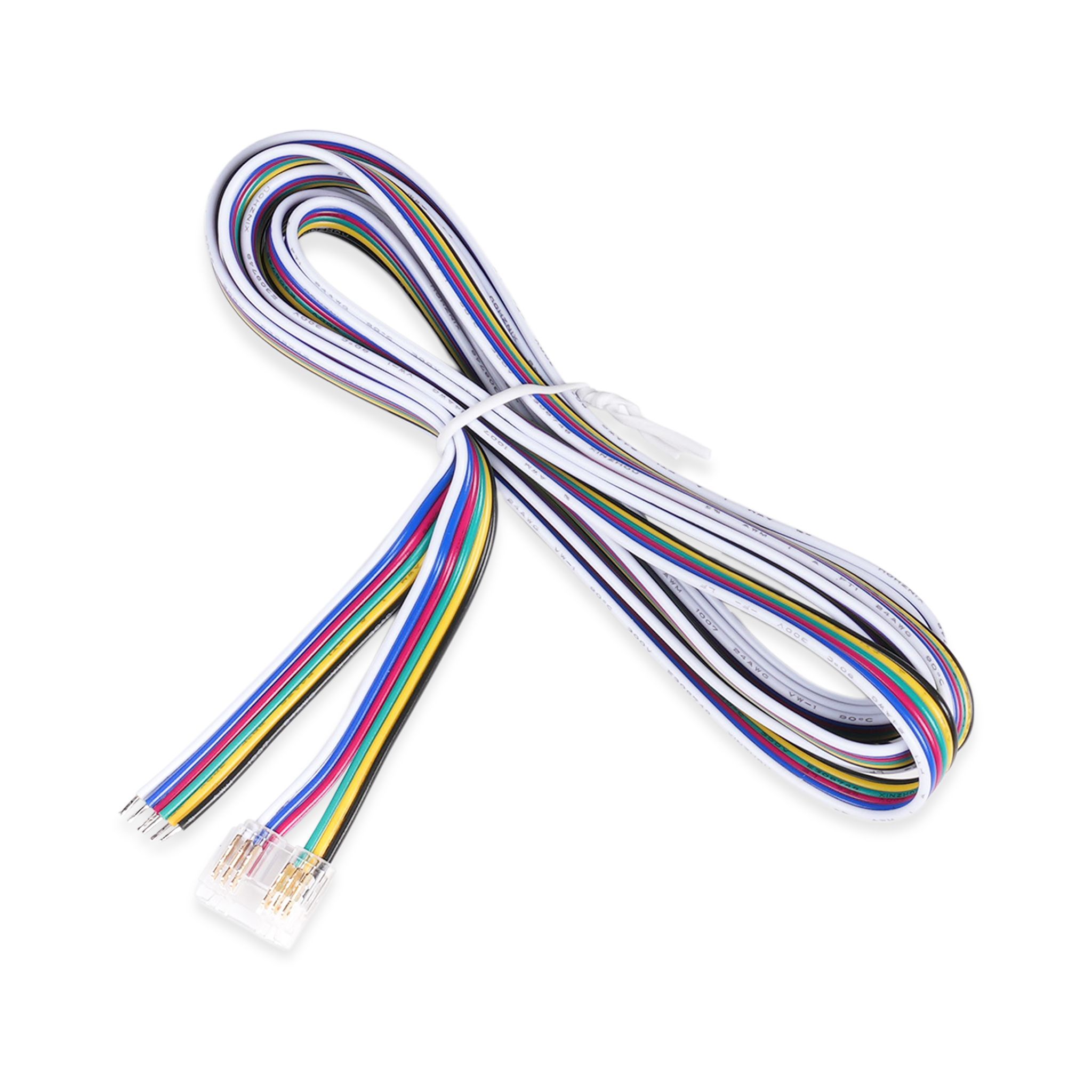 LED strip connector AGGE Wire to Strip, For RGB+CCT strips afbeelding