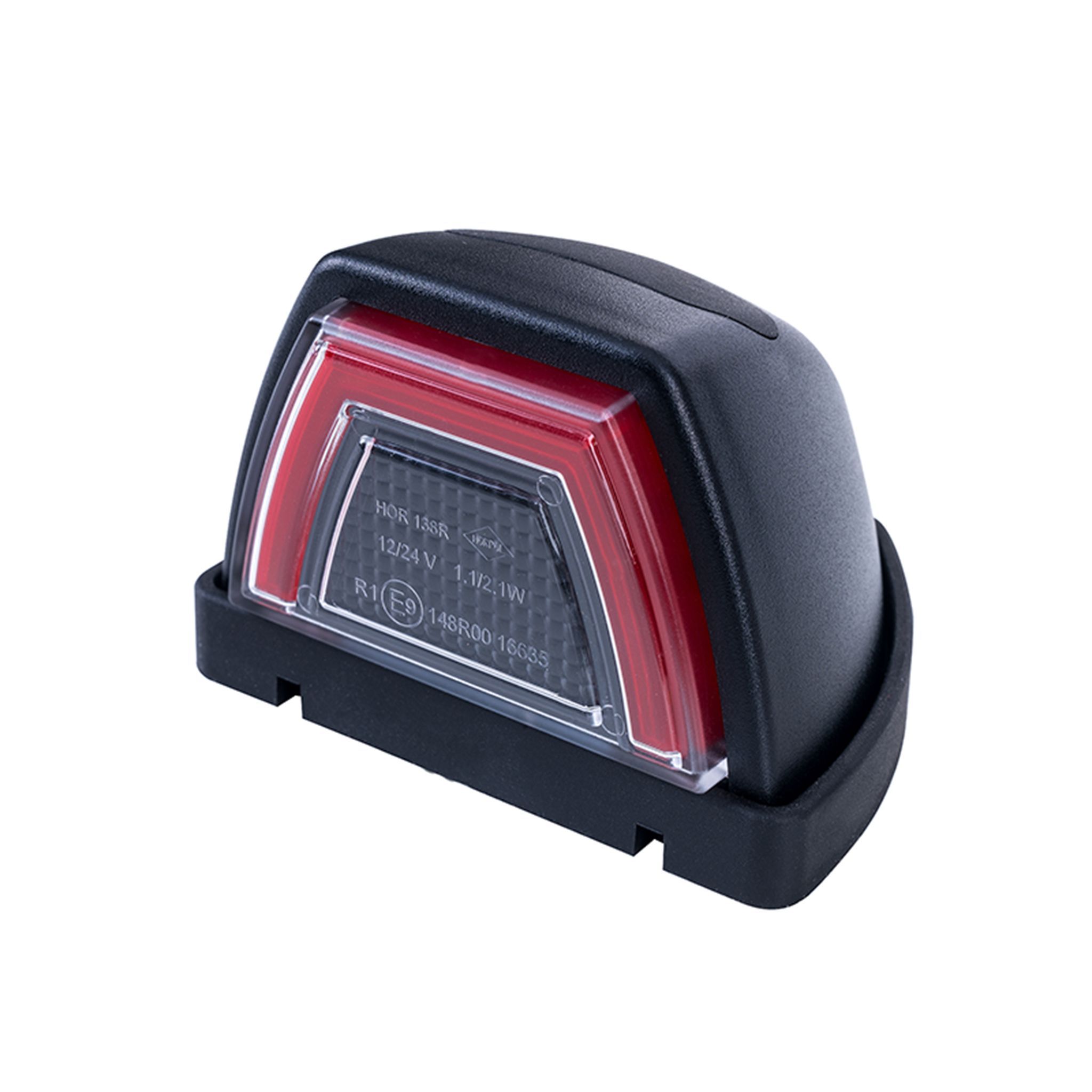 Huomiovalo /Äärivalo Horpol Roof Marker Light - 12/24V / 2.1W / 72 mm, Punainen | Alk. 14,90 €