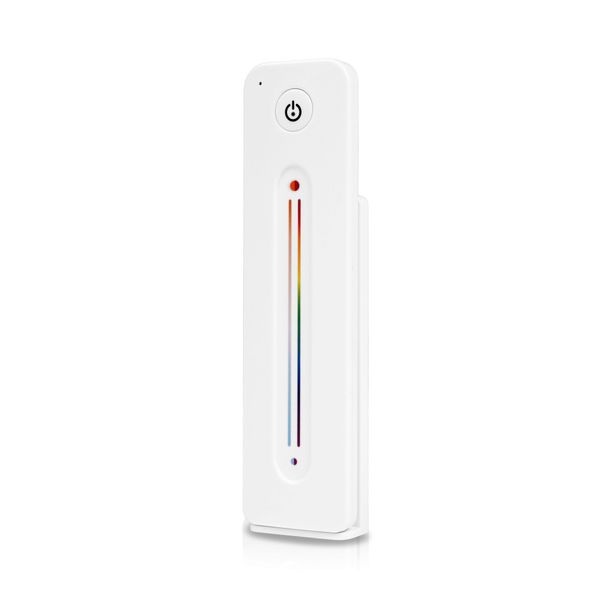 LED strip remote control AGGE RGB+CCT Touch Slide, RF 2.4 GHz, Remote control only (White) afbeelding 1