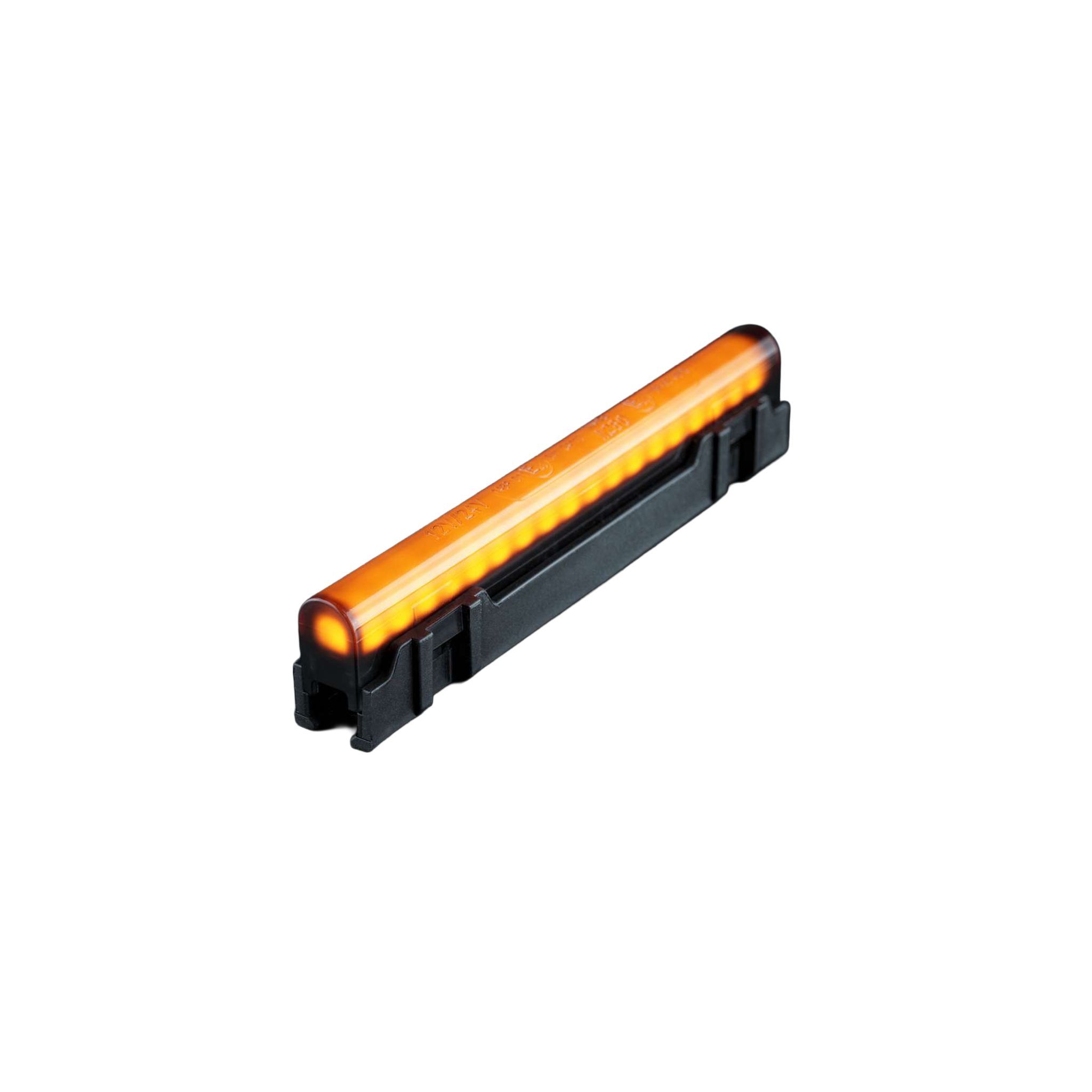 Huomiovalo /Äärivalo Strands Freedom Dark Line - 12/24V / 3W / 125 mm, Oranssi | Alk. 24,90 €