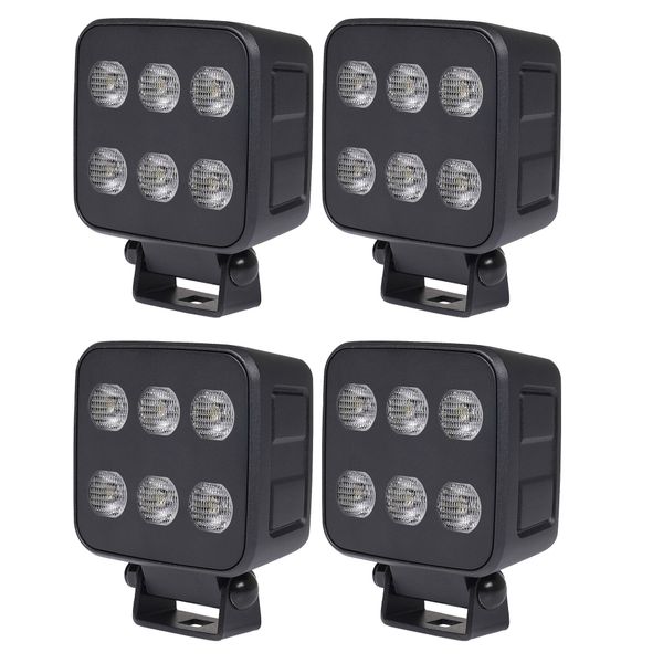 Worklight PURELUX Black Raven 44 - 9 cm / 44W / Wide, 4 pcs afbeelding 1