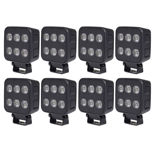Worklight PURELUX Black Raven 44 - 9 cm / 44W / Wide, 8 pcs afbeelding 1