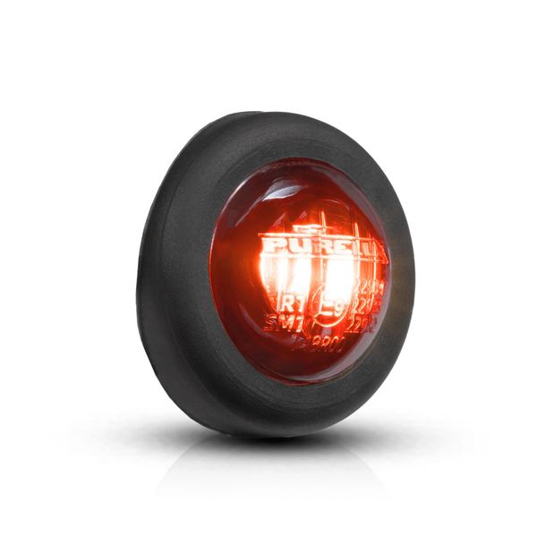 Marker light PURELUX Spectre 2X Dark - 12/24V / 1W / 19 mm, Red afbeelding 1