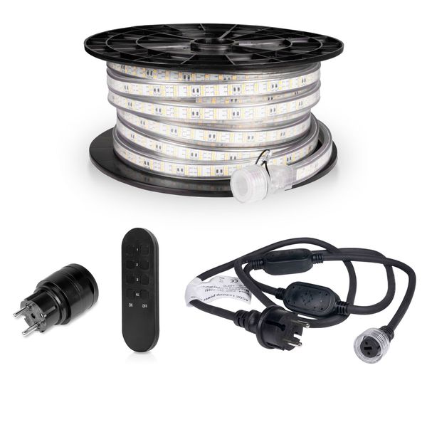 LED-listpaket Staket- och inhägnadsbelysning AGGE, 15 m
