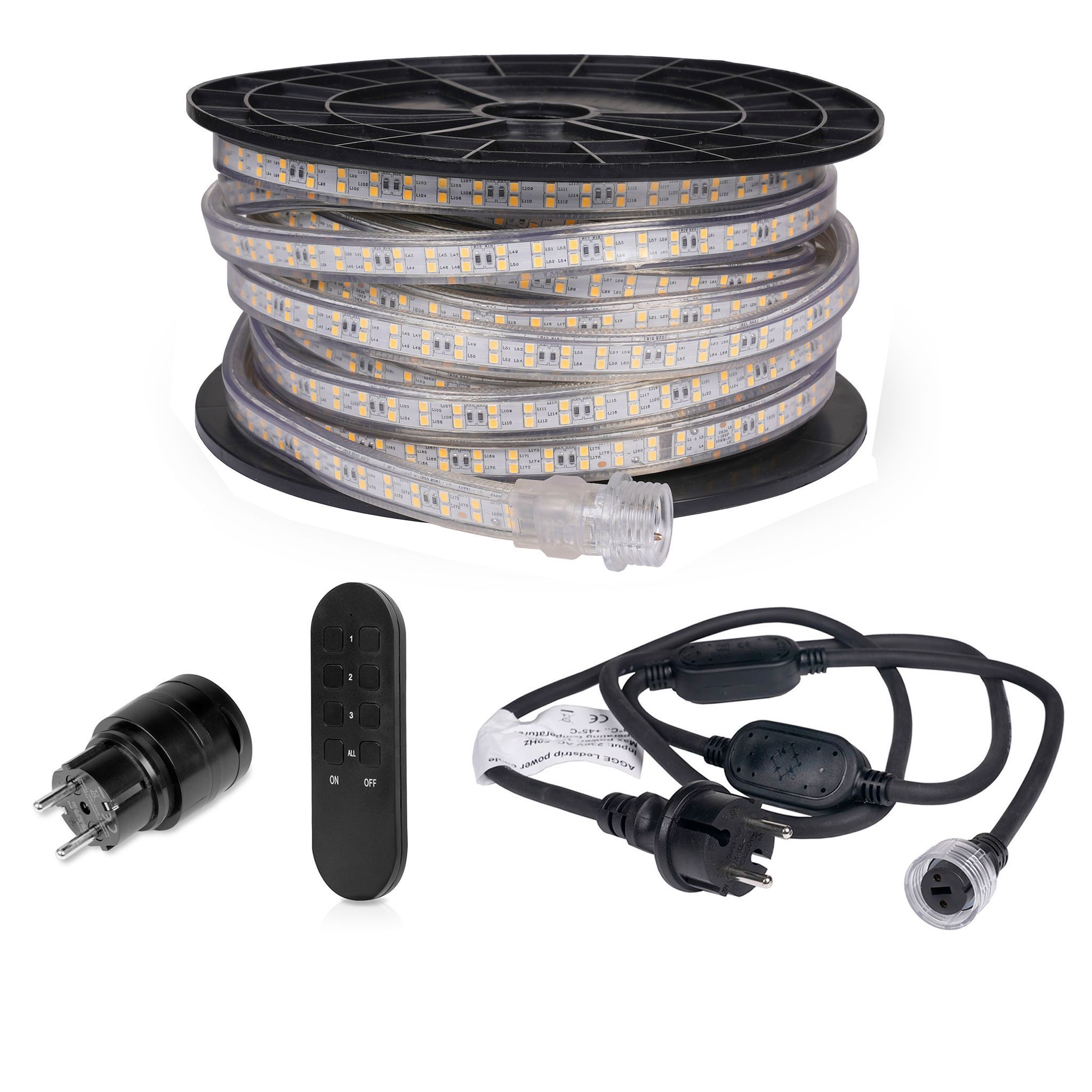 LED strip set for fence AGGE - Complete set, 20 m afbeelding