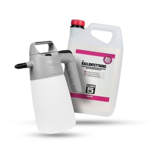 Tryckspruta DR DIRT Spray Gun Solvent, Tryckspruta + 5L kallavfettning