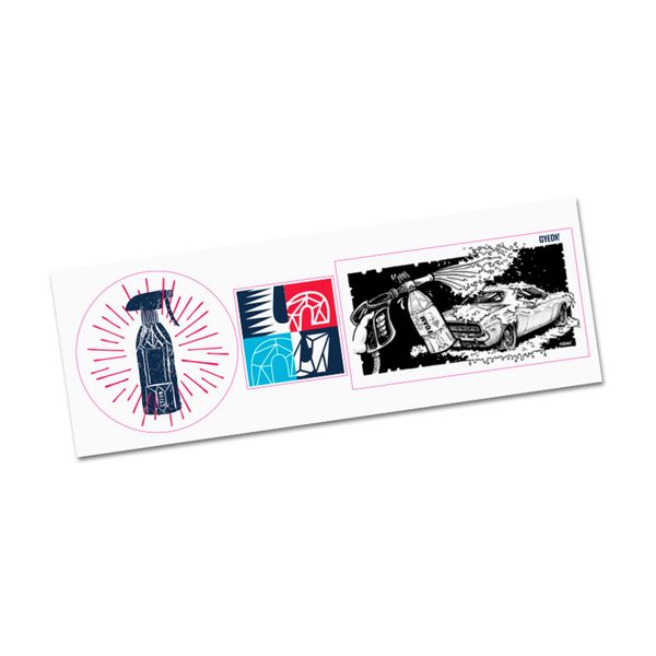 Dekalpaket Gyeon Stickers Set, Klistermärken Paket 3