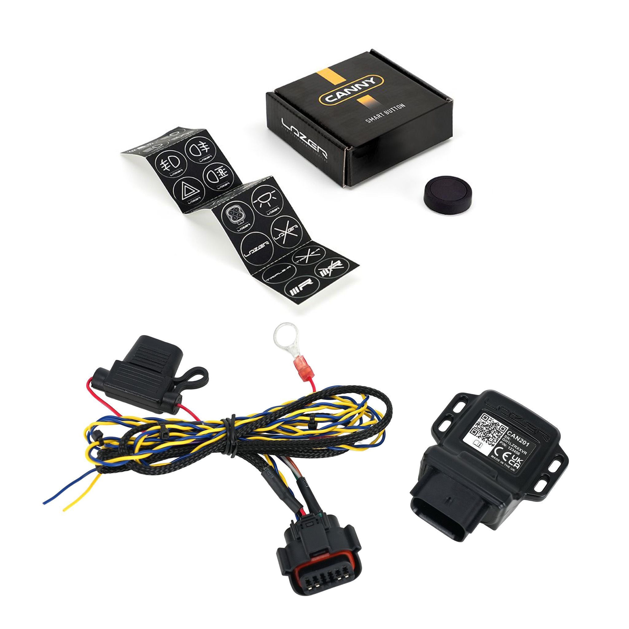 Wireless remote control Lazer CANNY Smart Button, CANNY Smart button + CANNY Interface afbeelding