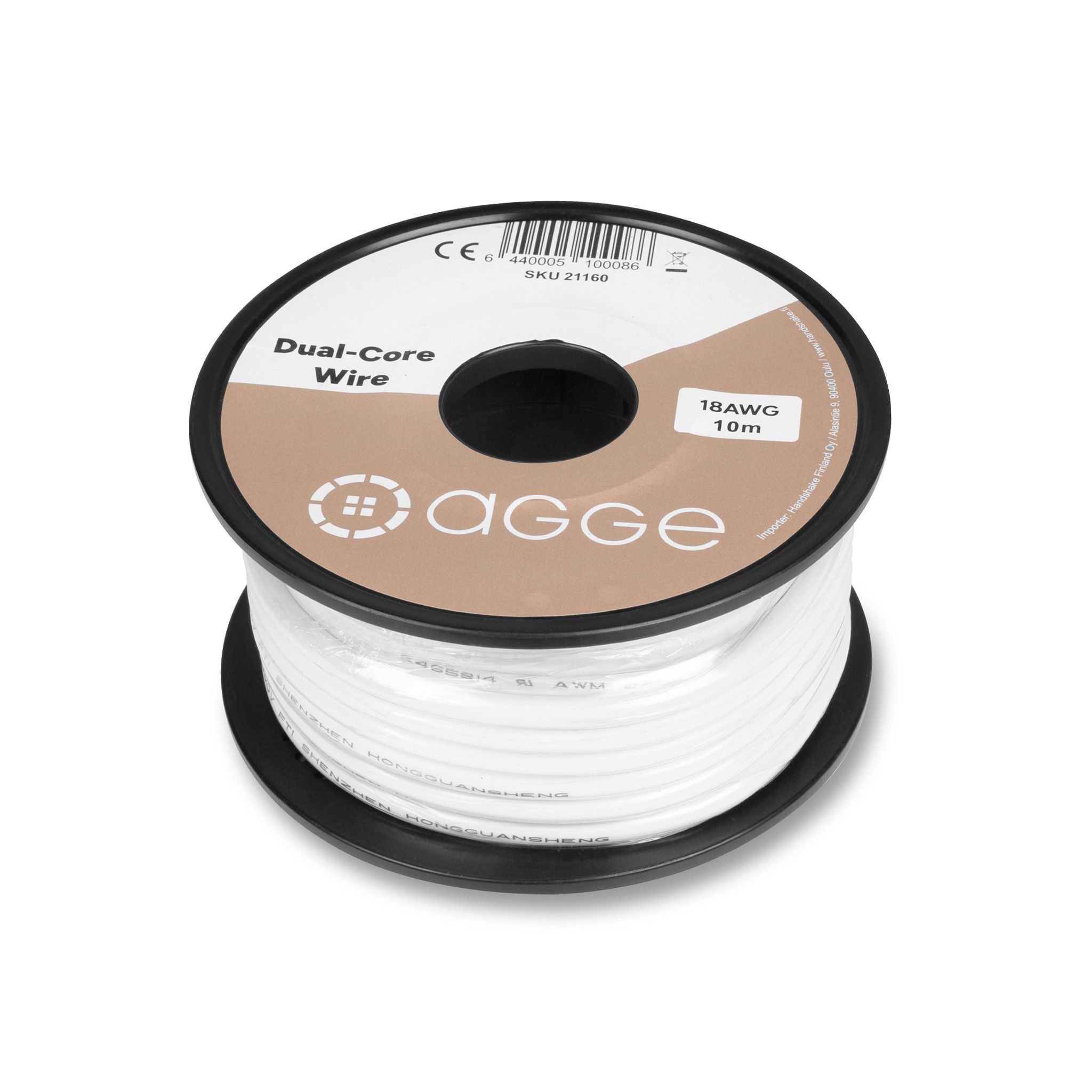 Cable AGGE Dual-Core, 18AWG, 10 m afbeelding