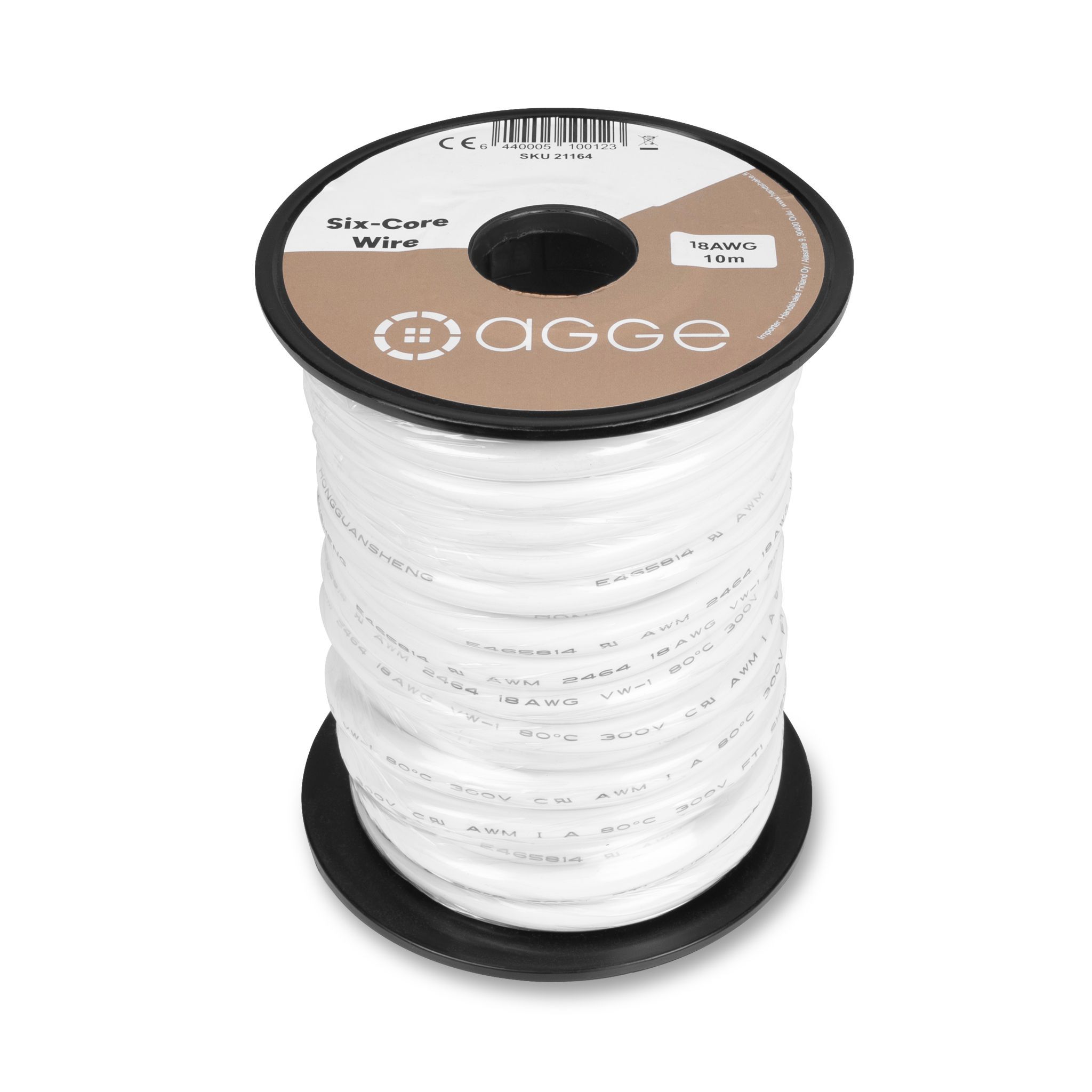 Cable AGGE Six-Core, 18AWG, 10 m afbeelding