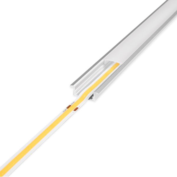 Aluminiumprofil för LED-list AGGE Recessed, infälld, Silver (200 cm)