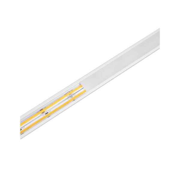Aluminiumprofil för LED-list AGGE Wide Recessed, infälld, bred, Vit (200 cm)