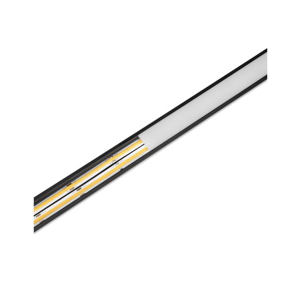 Aluminiumprofil för LED-list AGGE Wide Recessed, infälld, bred, Svart (200 cm)