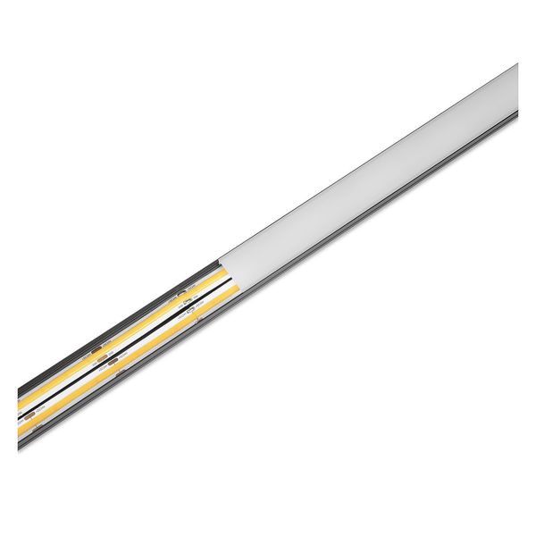 Aluminiumprofil för LED-list AGGE Wide Surface, ytmonterad, bred, Svart (200 cm)