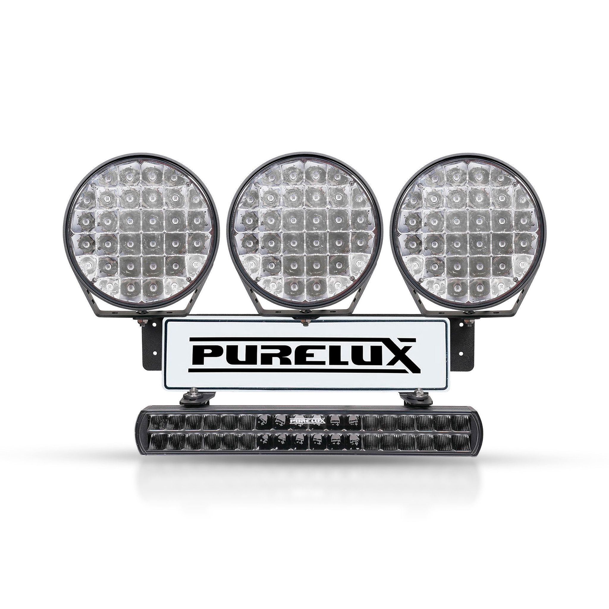 Lisävalosetti Purelux WRC 1, 741W / 58 000 lm, Setti valkoisilla 9110-valoilla