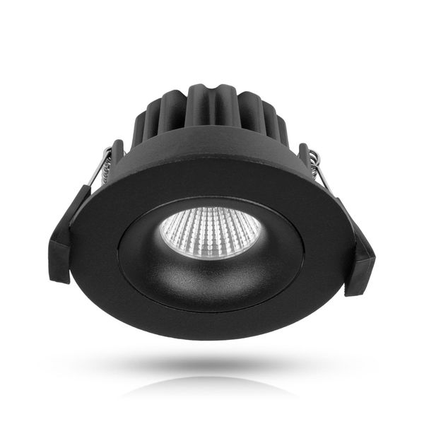 Alasvalo AGGE Round Spot Black 85 mm - IP44 / CCT / Himmennettävä, 8W