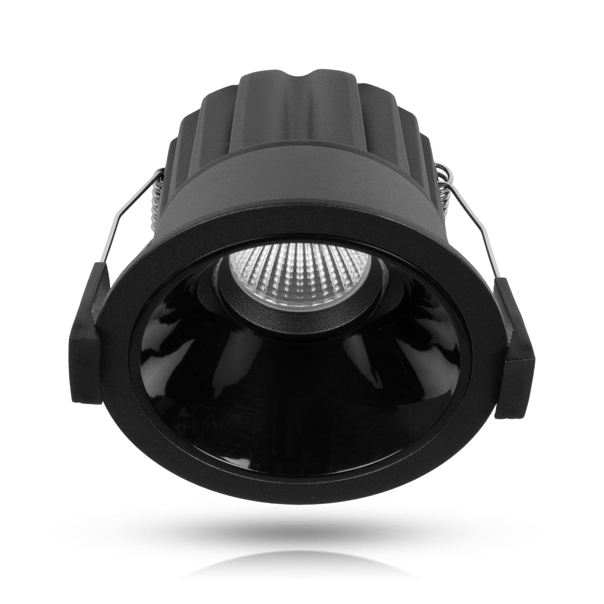 Alasvalo AGGE Round Spot Antiglare 85 mm - IP44 / CCT / Himmennettävä, Musta