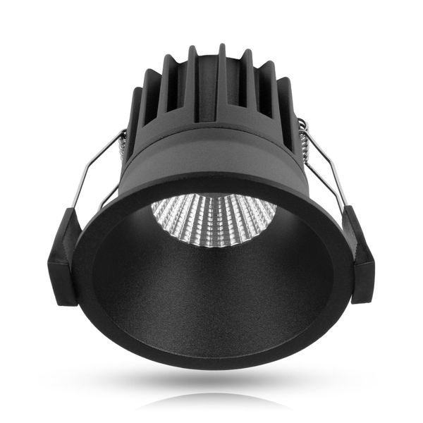 Alasvalo AGGE Round Spot Antiglare 82 mm - IP44 / CCT / Himmennettävä, Musta