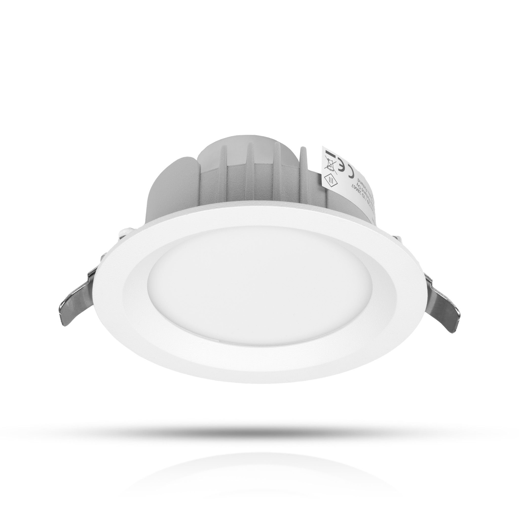 Alasvalo AGGE Round Flood Antiglare White - IP44 / CCT / Himmennettävä, 12W / 100 mm