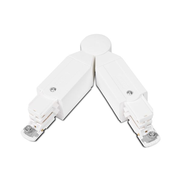 Jatkoliitin GLOBAL TRAC Pro Joint Corner Piece, Valkoinen