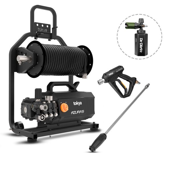 Painepesuri TOKYA Azura 5 kärryllä, 20 m letkulla ja vaahdottimella