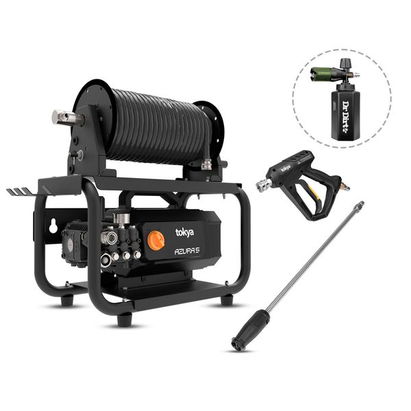 Painepesuri TOKYA Azura 5 seinätelineellä, 20 m letkulla ja vaahdottimella