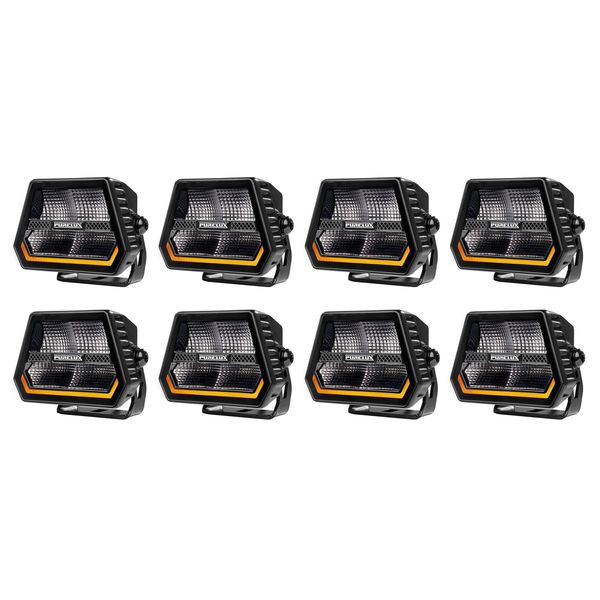 Arbeidslys PURELUX Panther Alpha 60 - 12 cm / 60W / Bred, 8 stk (4000K)