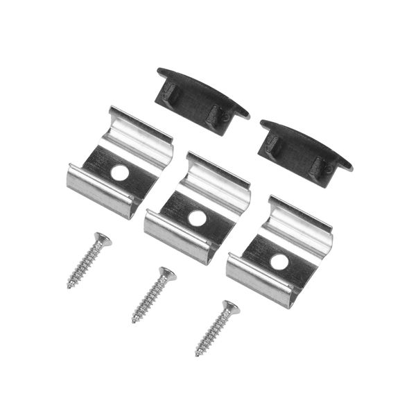 Reservedel til AGGE Aluminium Profile, Recessed, Svart