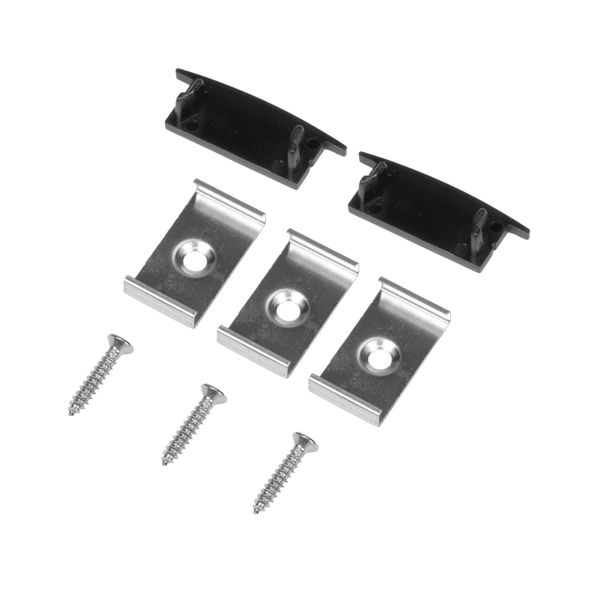 Reservedel til AGGE Aluminium Profile, Wide Recessed, Svart